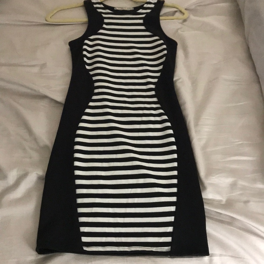Black and White Stripe Dress